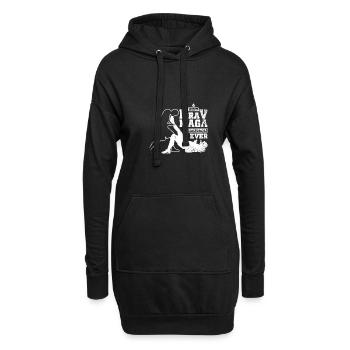 Best Krav maga instructor ever - Hoodie-Kleid - Schwarz - Vorne
