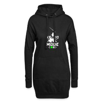 Mode Kendo activé - Sweat-shirt à capuche long Femme - noir - Devant