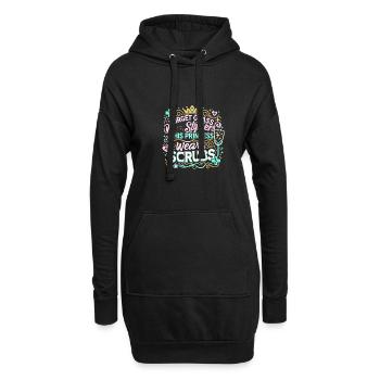 Vergiss die Glaspantoffeln, die Prinzessin trägt - Hoodie-Kleid - Schwarz - Vorne