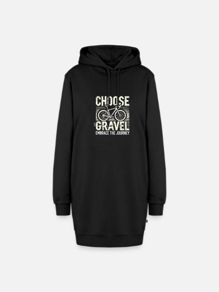 Wählen Sie Schotter - Hoodie-Kleid - Schwarz