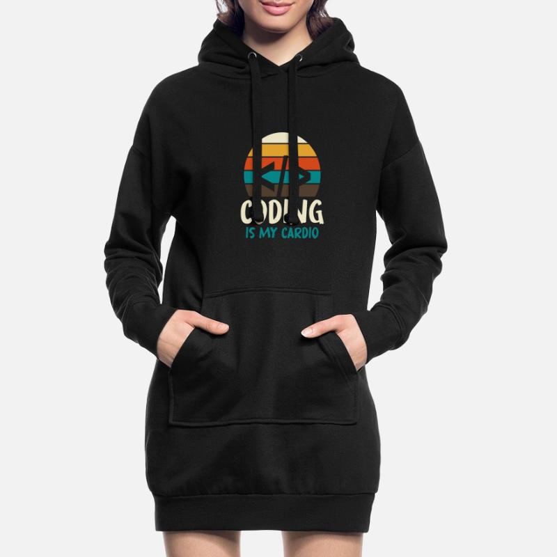 Programmierer Geek Computer Programmierung Coder L Hoodie-Kleid