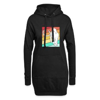 Mammouth - Sweat-shirt à capuche long Femme - noir - Devant