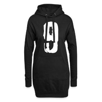 Maillot à 9 chiffres - Sweat-shirt à capuche long Femme - noir - Devant