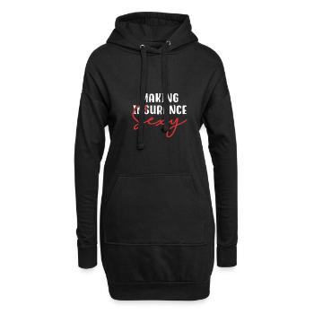 Maiking Versicherung Sexy - Hoodie-Kleid - Schwarz - Vorne