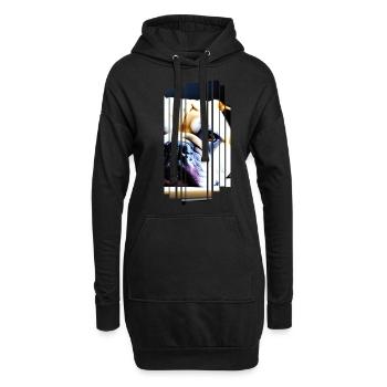 BULLDOG Chiens CHIENS - Sweat-shirt à capuche long Femme - noir - Devant