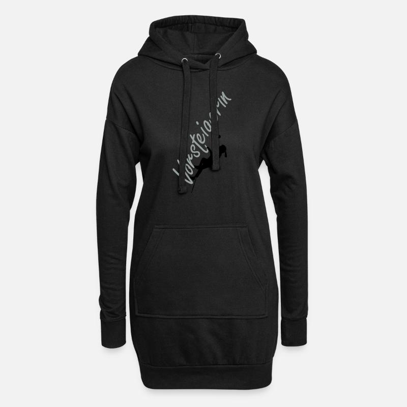 Vorsteigerin - Hoodie-Kleid - Schwarz
