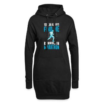 Jogging Dicton pour courir - Runners - Sweat-shirt à capuche long Femme - noir - Devant