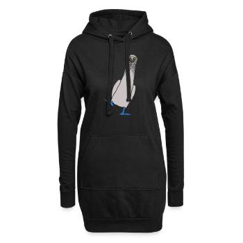 Tölpel - Hoodie-Kleid - Schwarz - Vorne