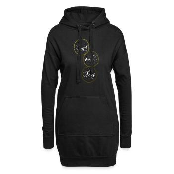 Destinations VTT Anniversaire - Sweat-shirt à capuche long Femme - noir - Devant