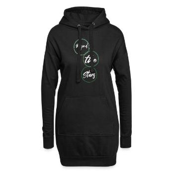 Blagues astronaute formation cadeau anniversaire - Sweat-shirt à capuche long Femme - noir - Devant