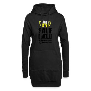sauf partei - Hoodie-Kleid - Schwarz - Vorne