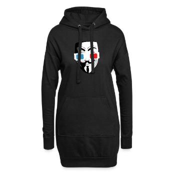Masque cinéma lunette 3D - Sweat-shirt à capuche long Femme - noir - Devant