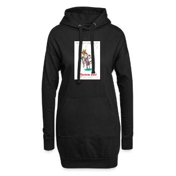 Karneval in Köln - Hoodie-Kleid - Schwarz - Vorne