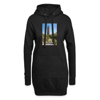 Leuchtturm Darsser Ort Ostsee Weststrand - Hoodie-Kleid - Schwarz - Vorne
