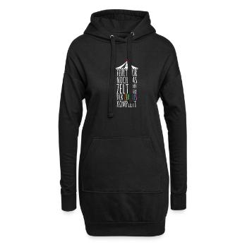 Zirkus - Hoodie-Kleid - Schwarz - Vorne