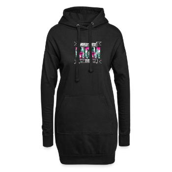 Maman - Sweat-shirt à capuche long Femme - noir - Devant