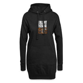 Fotografieren - Hoodie-Kleid - Schwarz - Vorne