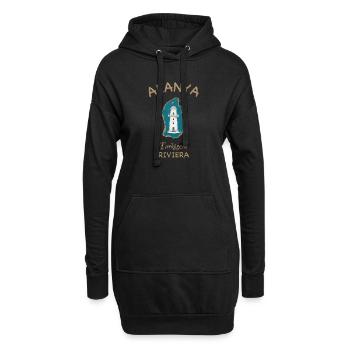 Alanya , Leuchtturm, Türkische Riviera - Hoodie-Kleid - Schwarz - Vorne