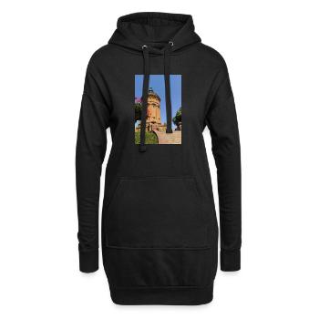 CHÂTEAU D’EAU DE MANNHEIM - Sweat-shirt à capuche long Femme - noir - Devant