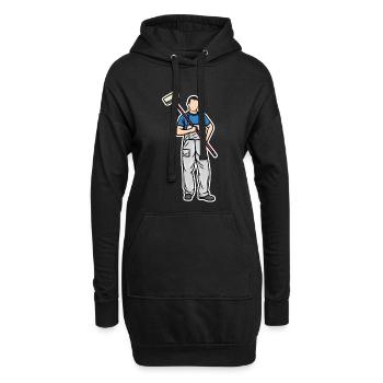 Petit peintre - Sweat-shirt à capuche long Femme - noir - Devant