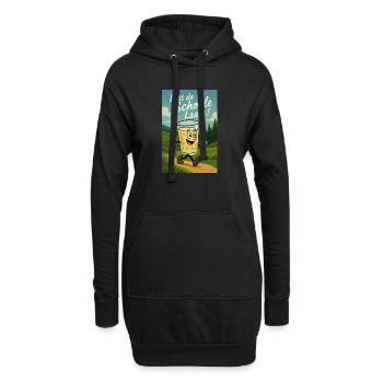 Loss de Schorle Laafe - Hoodie-Kleid - Schwarz - Vorne