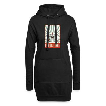 Lucha Libre Luchador Lutte mexicaine - Sweat-shirt à capuche long Femme - noir - Devant