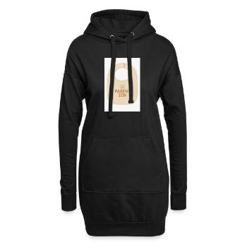 Bavoir zen pour bébé cool - Sweat-shirt à capuche long Femme - noir - Devant