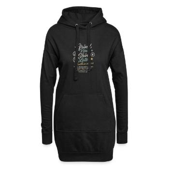 Motivationsspruch für Erfolg & Hustle - Hoodie-Kleid - Schwarz - Vorne