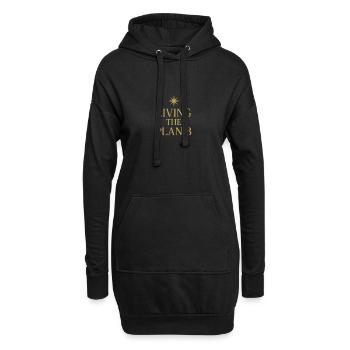 Living Plan B  - Hoodie-Kleid - Schwarz - Vorne