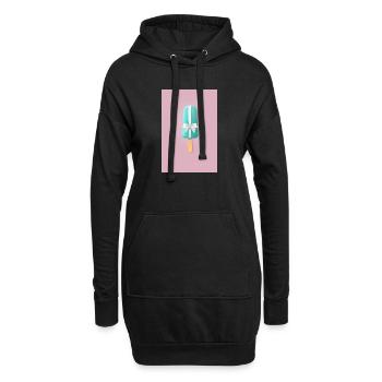 Cadeau d’anniversaire Popsicle - Sweat-shirt à capuche long Femme - noir - Devant