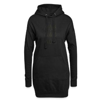 Weihnachts Motiv Christbaum Tannenbaum - Hoodie-Kleid - Schwarz - Vorne