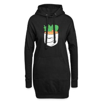 Cactus Plante Cactus - Sweat-shirt à capuche long Femme - noir - Devant