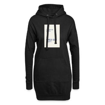 Gin Has No Limits – Minimal Typography Poster - Hoodie-Kleid - Schwarz - Vorne