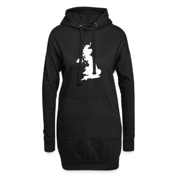 england_country - Hoodie-Kleid - Schwarz - Vorne