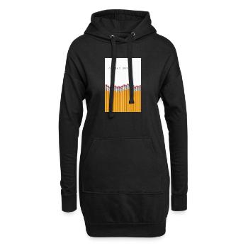 Déclaration minimaliste unique sur un million - Sweat-shirt à capuche long Femme - noir - Devant