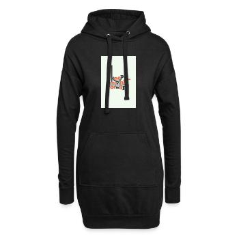 Continuer d’avancer Typographie minimale - Sweat-shirt à capuche long Femme - noir - Devant