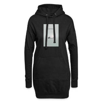 Affiche de pensée créative Crack The Idea - Sweat-shirt à capuche long Femme - noir - Devant