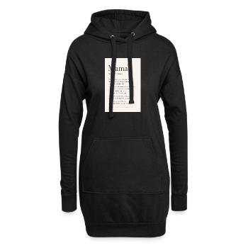 Danke Mama - Hoodie-Kleid - Schwarz - Vorne