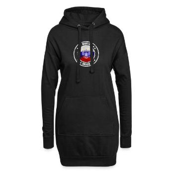 Made in Russia - Hoodie-Kleid - Schwarz - Vorne