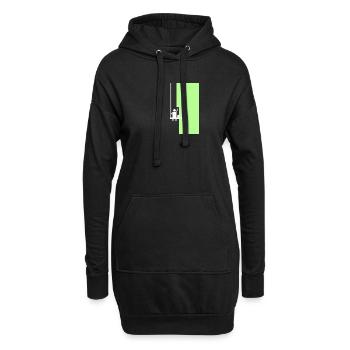 Der Maler - Hoodie-Kleid - Schwarz - Vorne
