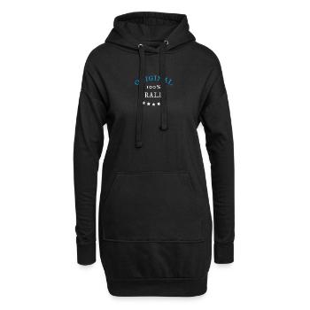 Original 100% Ralf, Geschenk, Namen - Hoodie-Kleid - Schwarz - Vorne