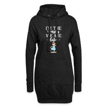 Bébé - Sweat-shirt à capuche long Femme - noir - Devant