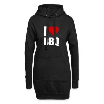 BBQ - Hoodie-Kleid - Schwarz - Vorne