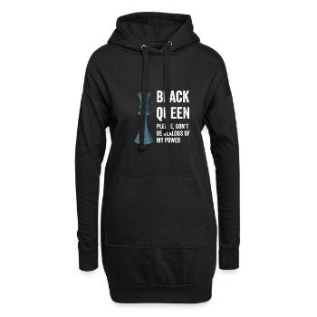 Schachkönigin Schwarzer Geschichtsmonat Afroamerik - Hoodie-Kleid - Schwarz - Vorne