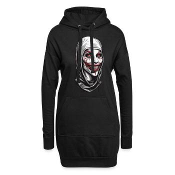 Grusel Nonne Horror und Ekel an Halloween - Hoodie-Kleid - Schwarz - Vorne