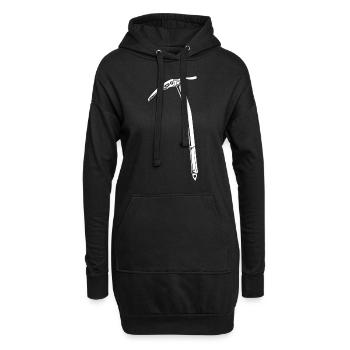 Eisklettern Bergsteigen Klettern Bergsteiger - Hoodie-Kleid - Schwarz - Vorne