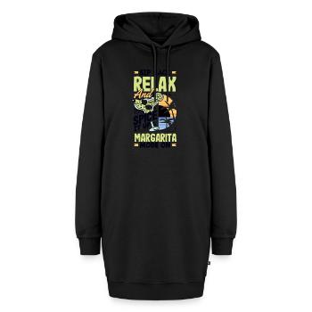 Sip Back Relax and Spice It Up Margarita Mode On - Hoodie-Kleid - Schwarz - Vorne