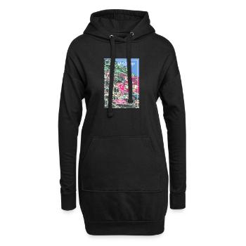 Portofino,italie,port,mer,paysage,italie - Sweat-shirt à capuche long Femme - noir - Devant