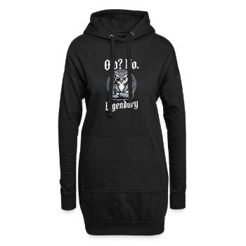 Alter Kein legendärer Eulen-Geburtstag - Hoodie-Kleid - Schwarz - Vorne