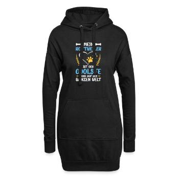 Mein Rottweiler Herz Hundewelt - Hoodie-Kleid - Schwarz - Vorne